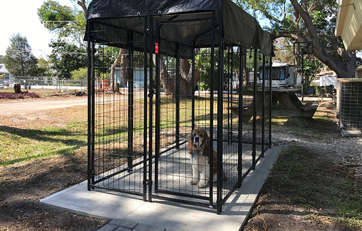 Dog kennel flooring