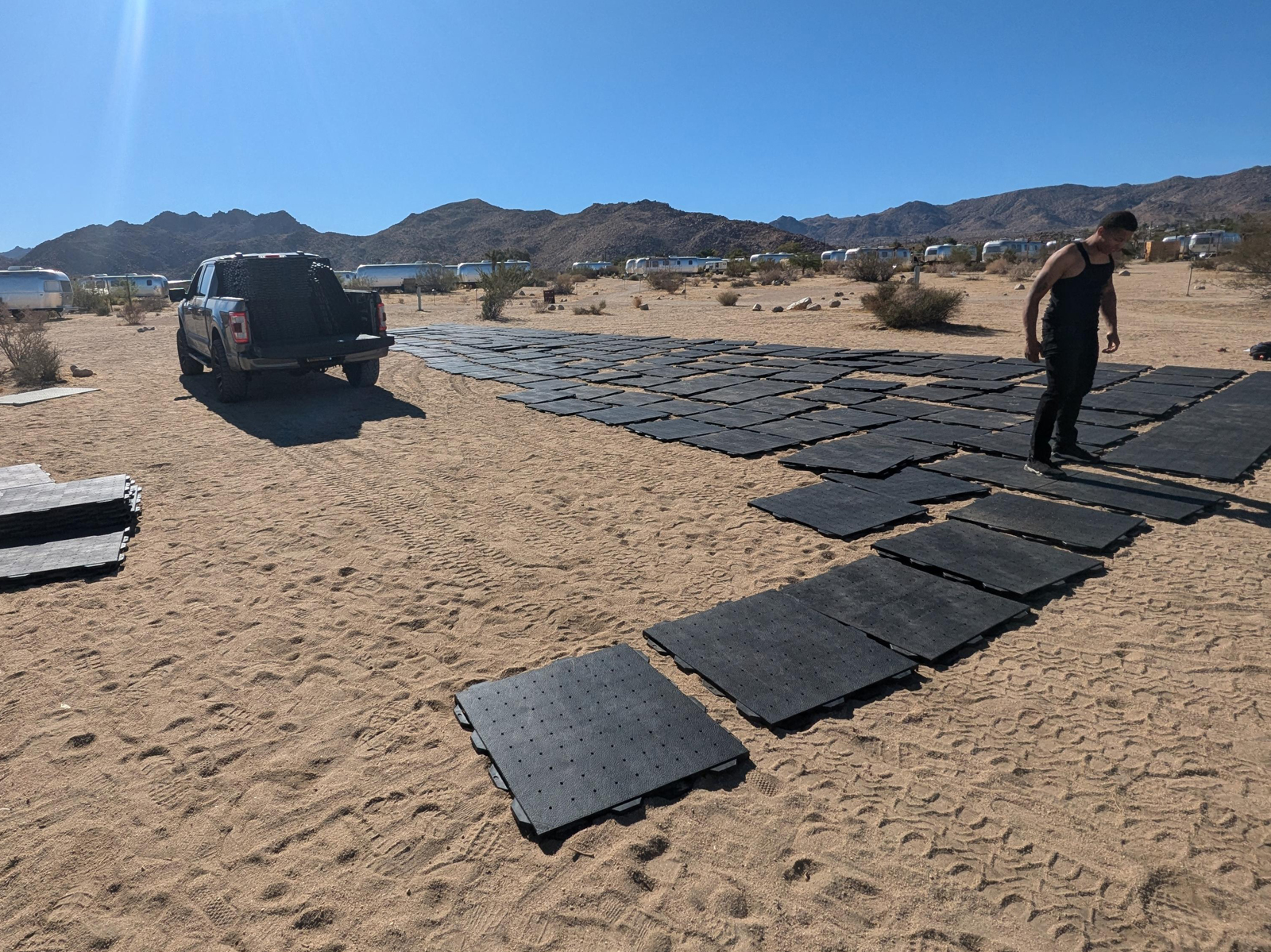 Joshua Tree National Park Portable Pickleball Court