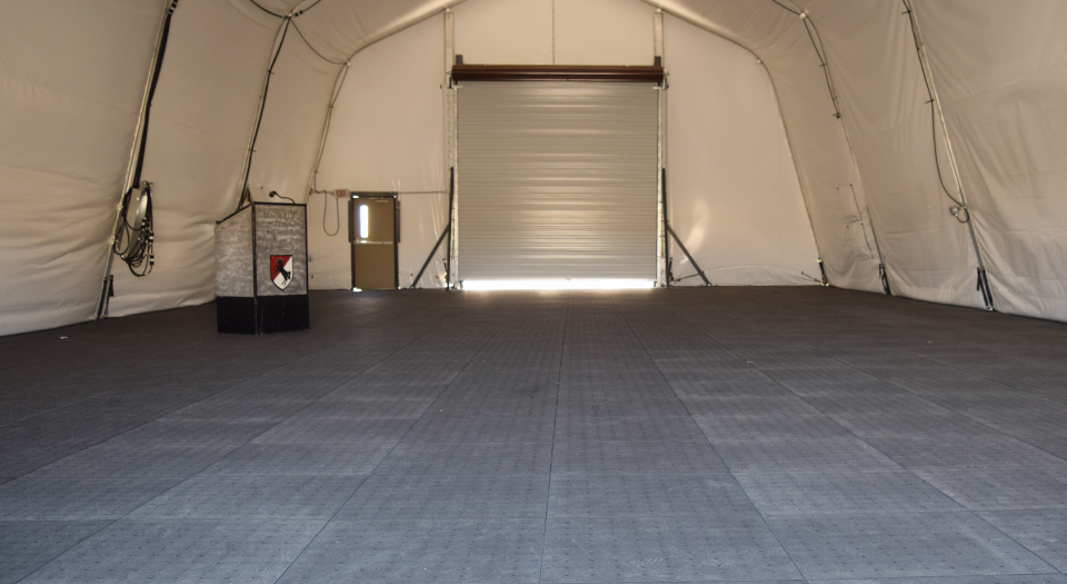 Military Tent with Portable Flooring