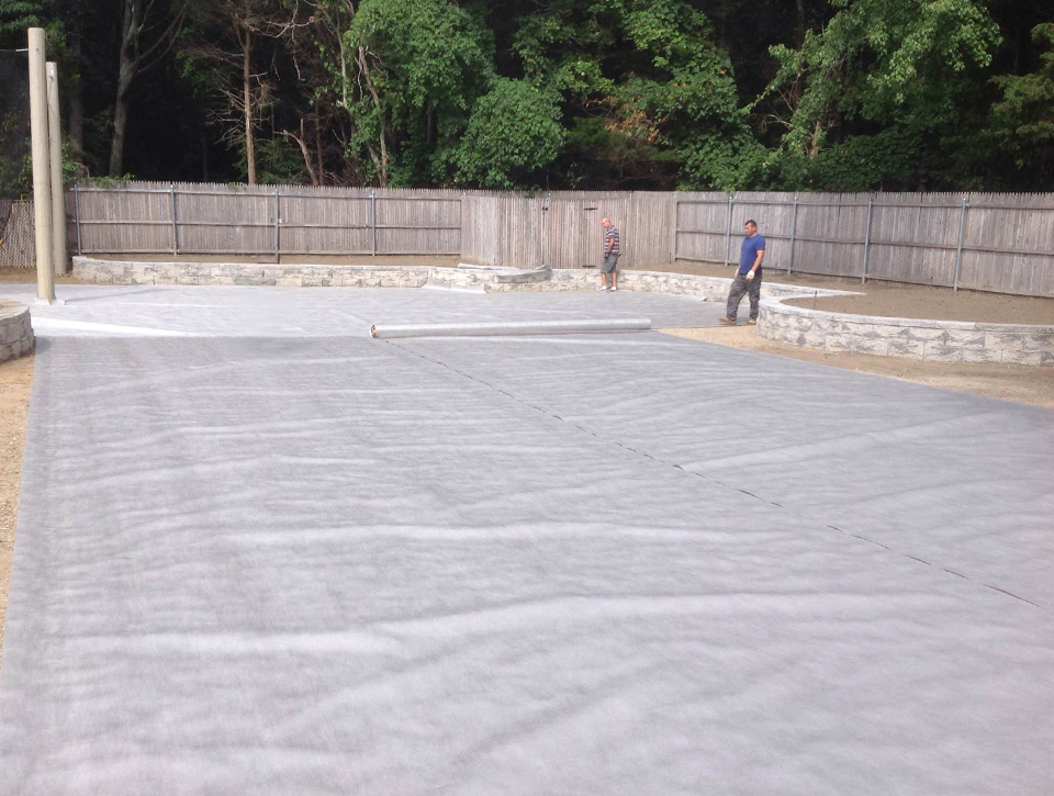 Geosynthetic Barrier being installed