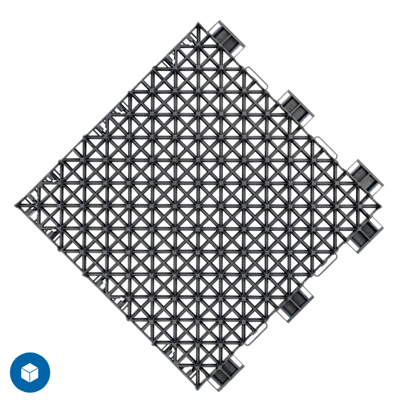 Back view of Drainbase Panel - angled