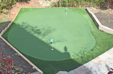 Installed version of The Carolina Outdoor Putting Green Kit