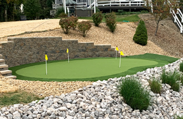 The Monterey putting green kit installed