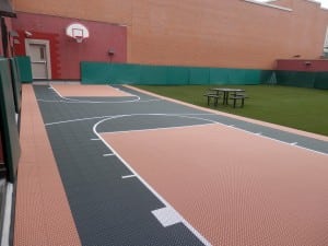 outdoor ultrabasesystems panel basketball court