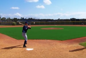 tampa bay rays playing on an artificial turf field
