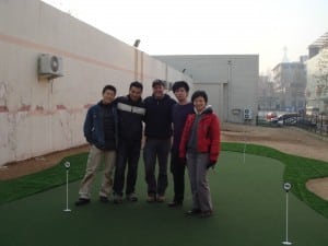 outdoor artificial turf putting green in china