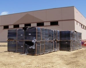 large packs of base panels for field installation