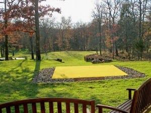 yellow putting green turf at snag golf course