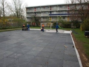 base panels for artificial turf install for netherlands soccer field