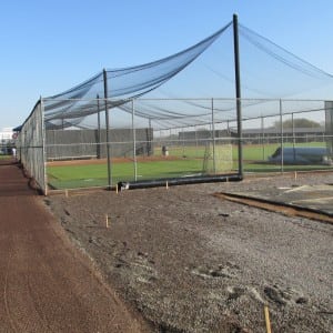 gravel area for baseball field turf installationinstallation