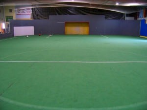 before photo of old indoor soccer field