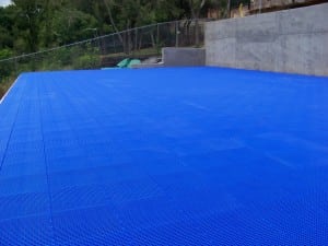 blue sport court flooring