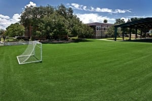 completed artificial turf soccer field