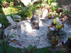 backyard paver installation