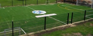 artificial soccer field turf installation for leon van zijl