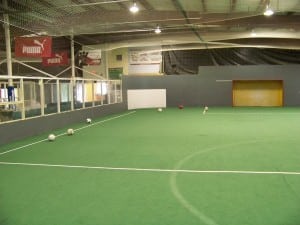 before picture of old indoor soccer field