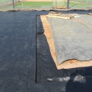 ultrabasesystems panels cut for baseball field turf installation