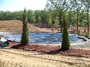 ultrabasesystems base panels laid out for outdoor putting green