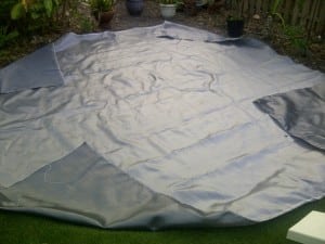 geotextile fabric used for backyard paver installation