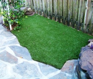 small patch of artificial grass