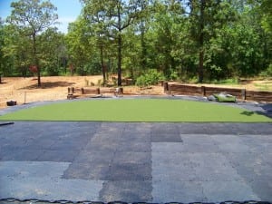 artificial turf laid on ultrabasesystems panels
