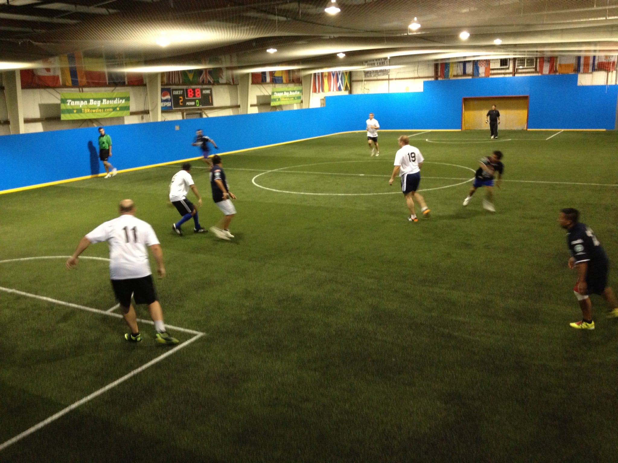 Soccer indoor center sport